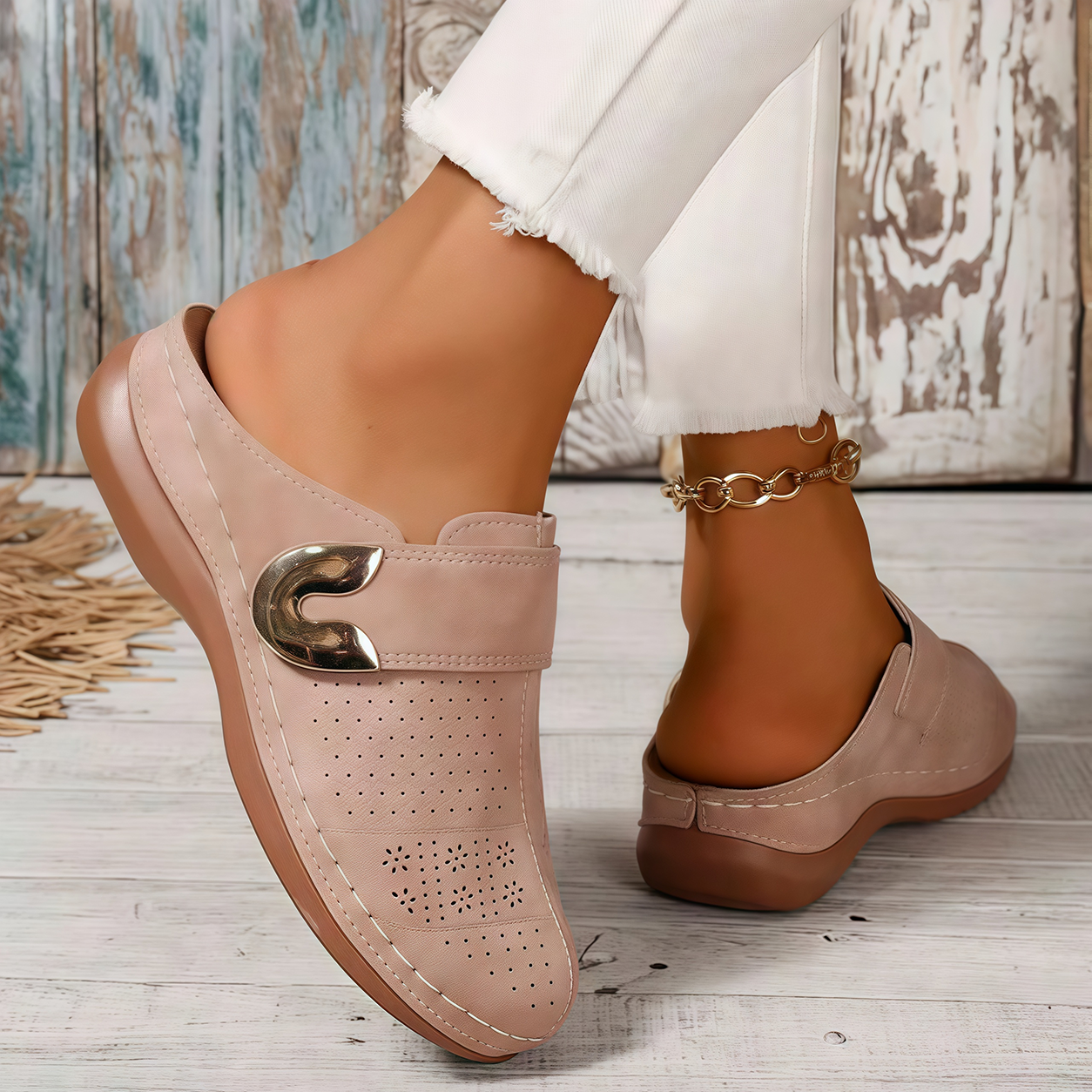 🏆 All-Day Comfort 👣 Leather Wedge Slip-Ons – Easy to Wear & Comfortable to Walk In ⏳ 𝐋𝐀𝐒𝐓 𝐃𝐀𝐘: 𝟖𝟎% 𝐎𝐅𝐅
