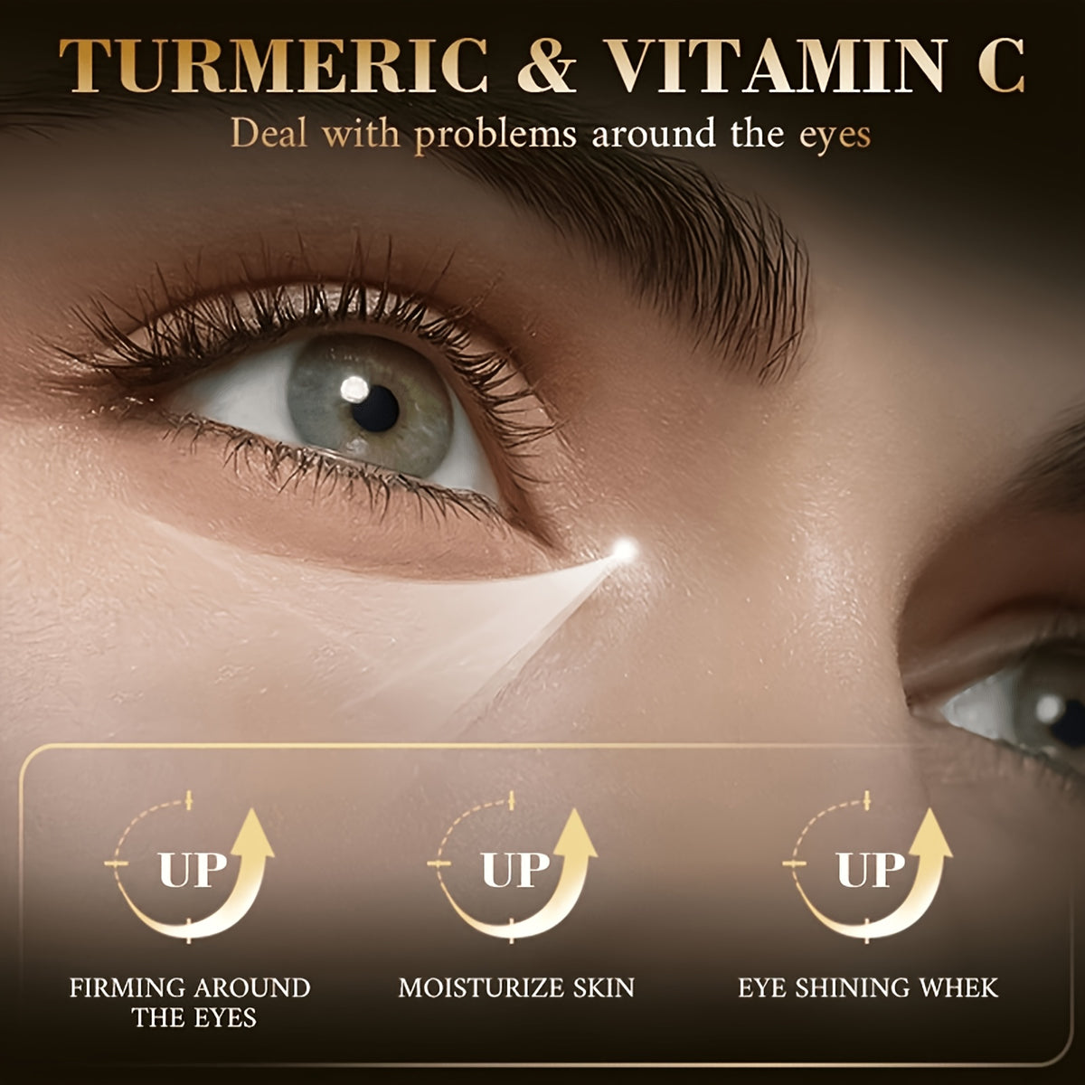 Turmeric Vitamin C Eye Serum – Brighten, Hydrate & Refresh Tired-Looking Eyes