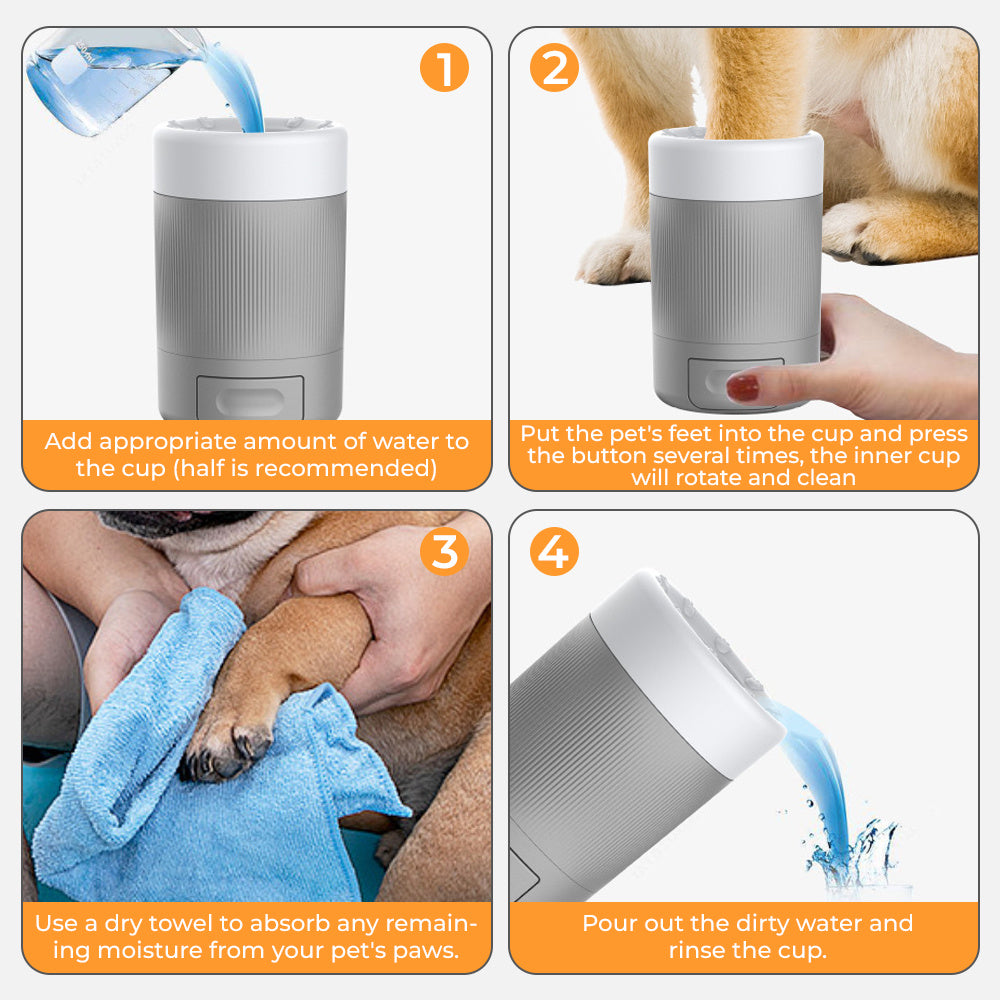 🔥 40% OFF – Dog Paw Cleaner Cup – Clean Muddy Paws in Seconds