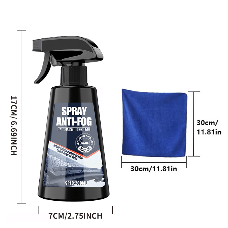 🔥 40% OFF –Long-Lasting Anti-Fog Spray – Clear Vision for Car Windows & Helmets