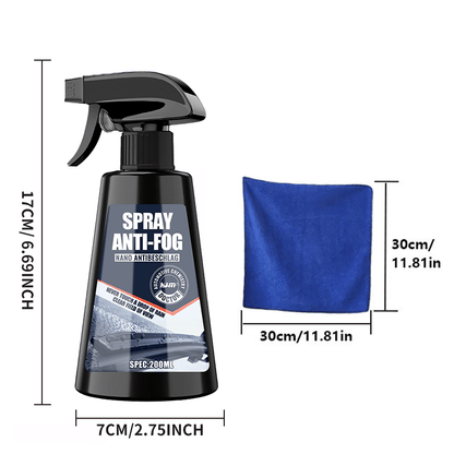 🔥 40% OFF –Long-Lasting Anti-Fog Spray – Clear Vision for Car Windows & Helmets