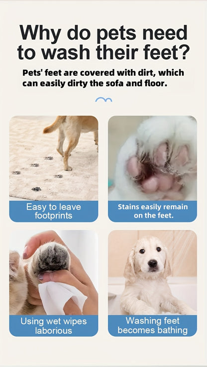 🔥 40% OFF – Dog Paw Cleaner Cup – Clean Muddy Paws in Seconds