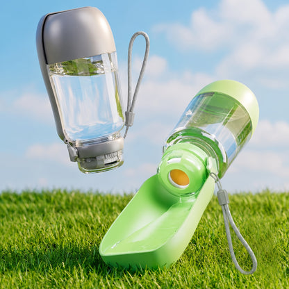 🔥40% OFF – Limited Time Only2-in-1 Portable Dog Water Bottle – 520ml Leak-Proof Water Bottle with 150ml Food Storage for Travel & Outdoor Adventures