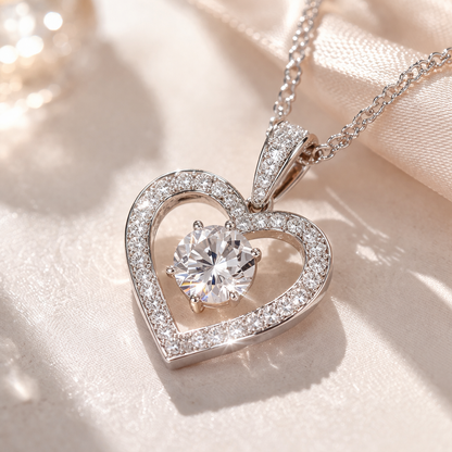 Moonlight Heart Necklace