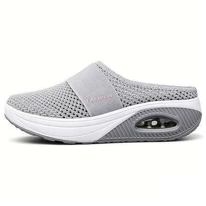 (🔥 LAST DAY SALE-80% OFF🔥) Free shipping-BQODQO® Diabetic Air-Cushion Slip-On Walking Shoes, Orthopedic Diabetic Slippers, with Arch-Support for Women