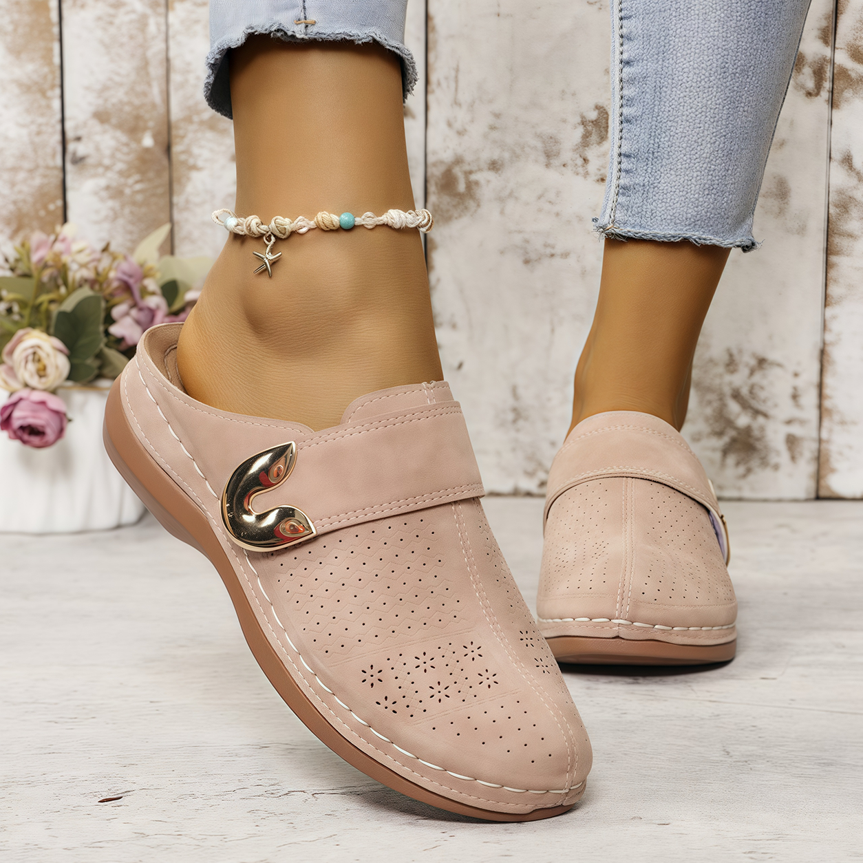 🏆 All-Day Comfort 👣 Leather Wedge Slip-Ons – Easy to Wear & Comfortable to Walk In ⏳ 𝐋𝐀𝐒𝐓 𝐃𝐀𝐘: 𝟖𝟎% 𝐎𝐅𝐅