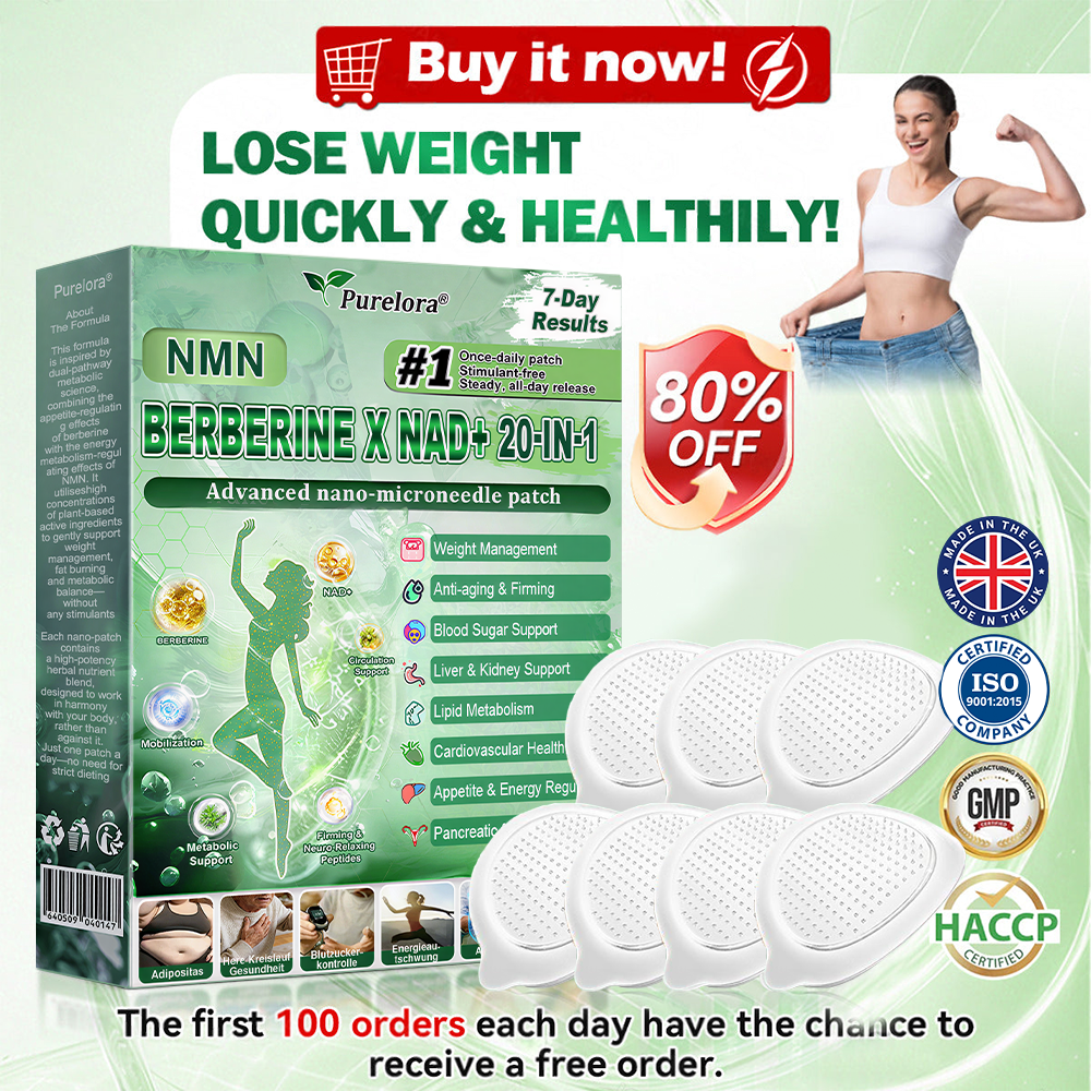 Online Pharmacy | 𝐏𝐮𝐫𝐞𝐥𝐨𝐫𝐚® 𝐍𝐌𝐍 𝐁𝐄𝐑𝐁𝐄𝐑𝐈𝐍𝐄 𝐱 𝐍𝐀𝐃 𝟐𝟎-𝐢𝐧-𝟏 𝐀𝐝𝐯𝐚𝐧𝐜𝐞𝐝 𝐍𝐚𝐧𝐨 𝐌𝐢𝐜𝐫𝐨𝐧𝐞𝐞𝐝𝐥𝐞 𝐏𝐚𝐭𝐜𝐡  (Just once daily, visible changes in 7 days) ✅ Supports weight management, loose skin, diabetes care, sleep apnea, joint comfort, and more