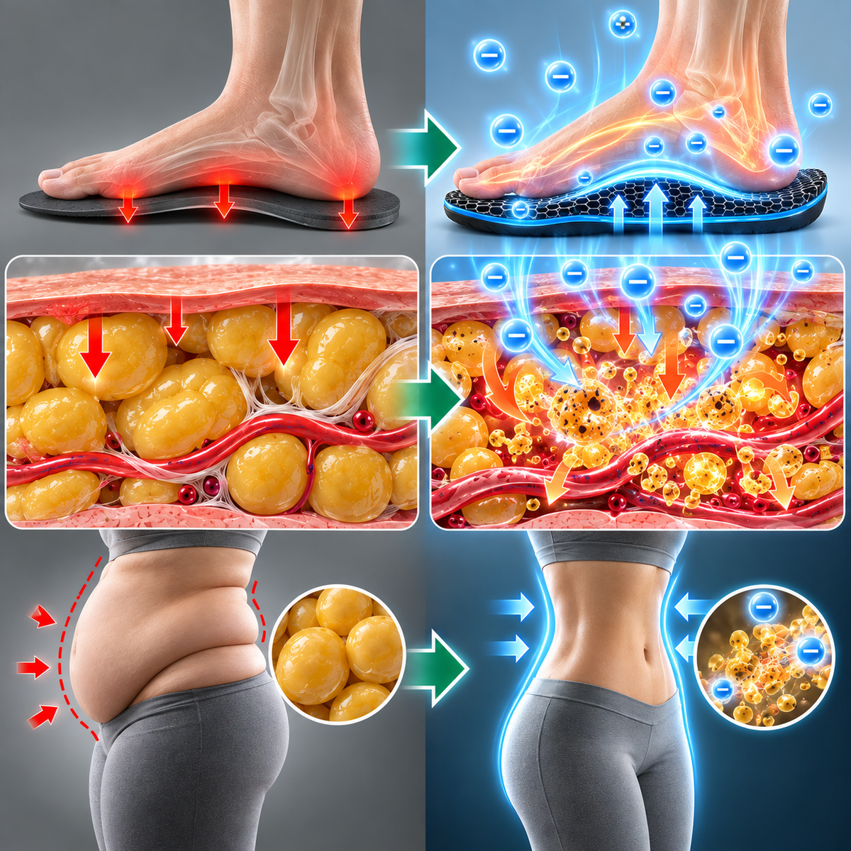🔥 LAST DAY: 80% OFF | Graphene Slimming Insoles | Weight Management Foot Support