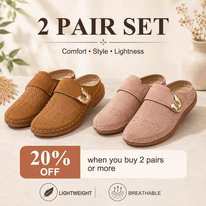 🏆 All-Day Comfort 👣 Leather Wedge Slip-Ons – Easy to Wear & Comfortable to Walk In ⏳ 𝐋𝐀𝐒𝐓 𝐃𝐀𝐘: 𝟖𝟎% 𝐎𝐅𝐅