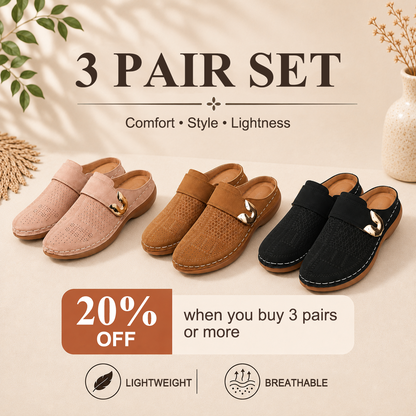 🏆 All-Day Comfort 👣 Leather Wedge Slip-Ons – Easy to Wear & Comfortable to Walk In ⏳ 𝐋𝐀𝐒𝐓 𝐃𝐀𝐘: 𝟖𝟎% 𝐎𝐅𝐅