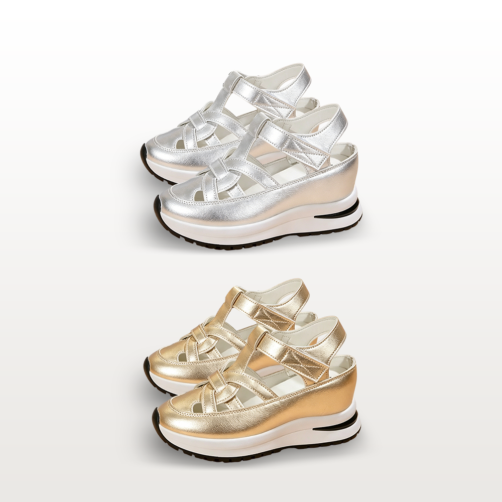 Livraison gratuite - Sandales pour femmes BQODQO® au design souple et ajustable - Fermeture Velcro et confort optimal pour pieds larges et étroits