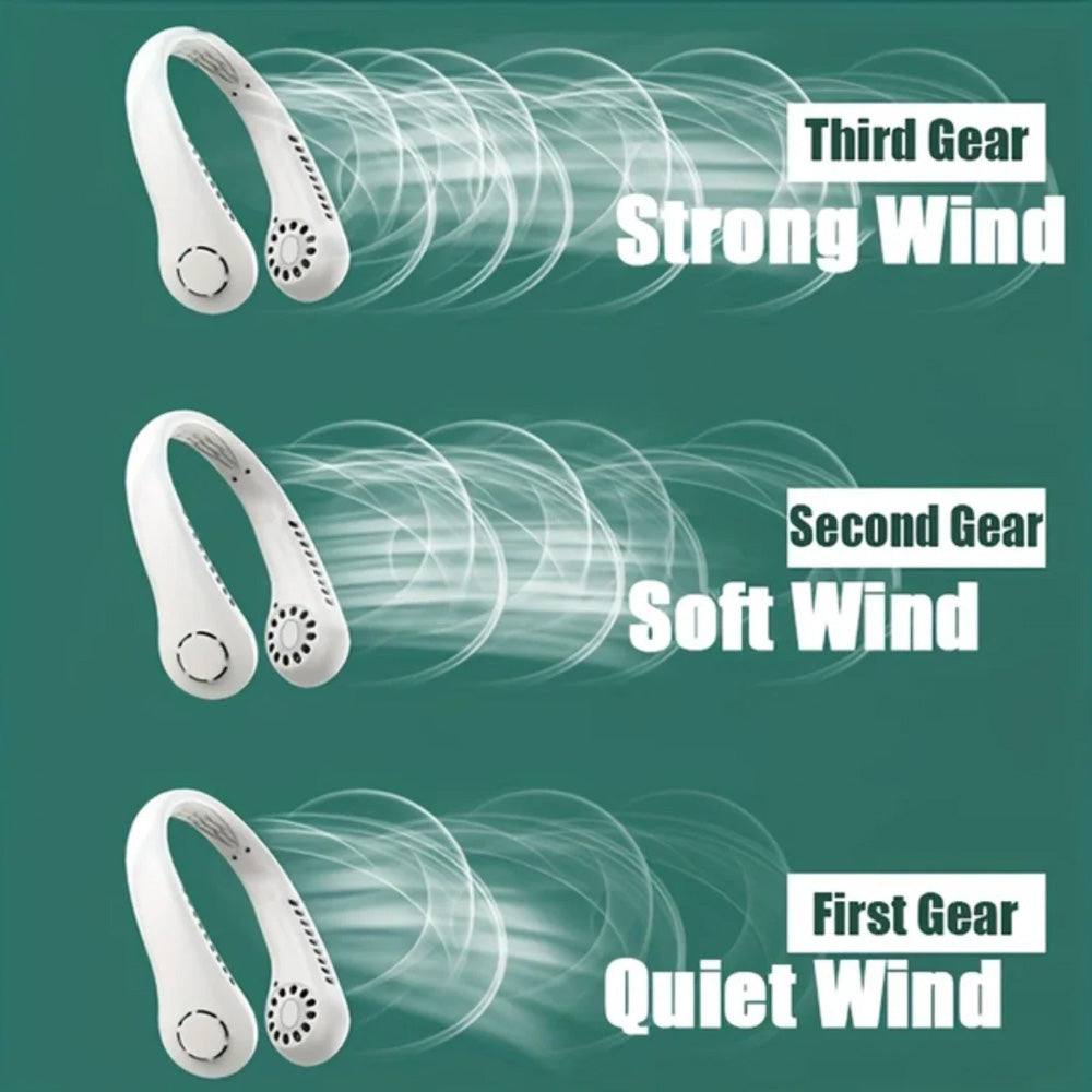 🏆 2026 Best Seller🏆  Portable Bladeless Hanging Neck Fan - 3-Second Instant Cooling