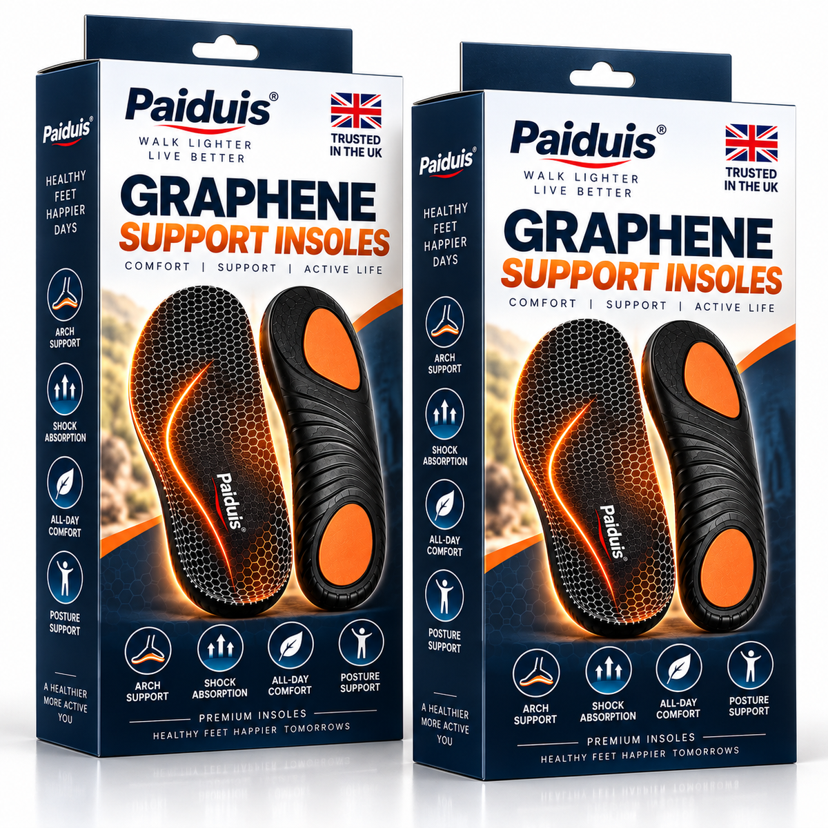 🔥 LAST DAY: 80% OFF | Graphene Slimming Insoles | Weight Management Foot Support