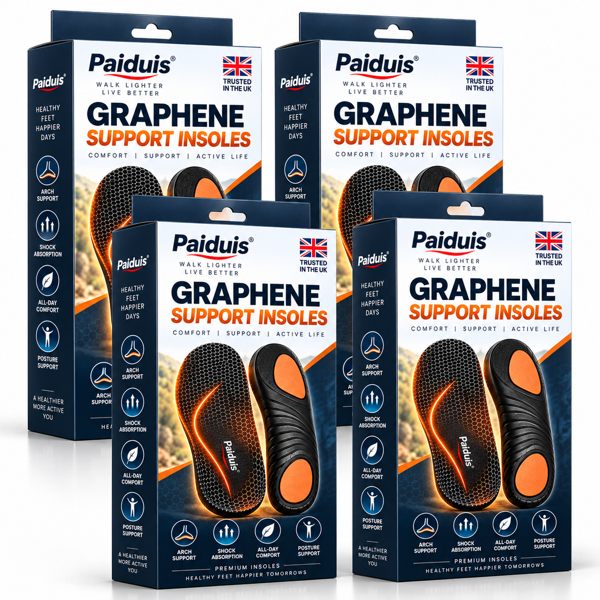 🔥 LAST DAY: 80% OFF | Graphene Slimming Insoles | Weight Management Foot Support