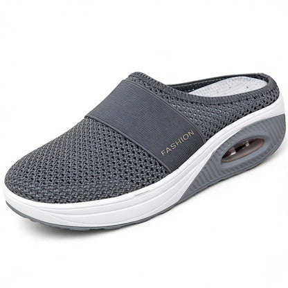 (🔥 LAST DAY SALE-80% OFF🔥) Free shipping-BQODQO® Diabetic Air-Cushion Slip-On Walking Shoes, Orthopedic Diabetic Slippers, with Arch-Support for Women