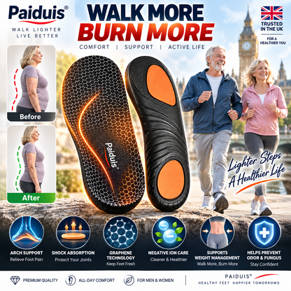 🔥 LAST DAY: 80% OFF | Graphene Slimming Insoles | Weight Management Foot Support