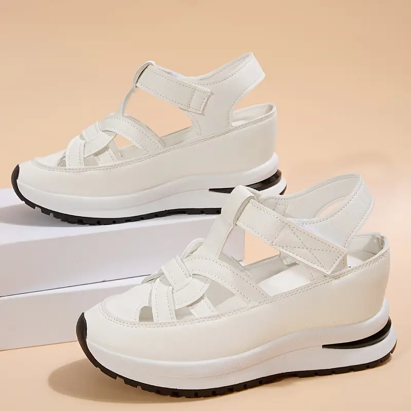 Livraison gratuite - Sandales pour femmes BQODQO® au design souple et ajustable - Fermeture Velcro et confort optimal pour pieds larges et étroits