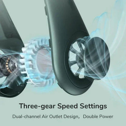 🏆 2026 Best Seller🏆  Portable Bladeless Hanging Neck Fan - 3-Second Instant Cooling