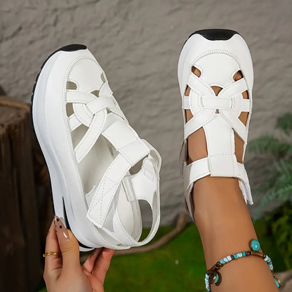 ✨Free Shipping – BQODQO® Women's Sandals with Soft Adjustable Design – Hook & Loop Fastening & Comfortable Fit for Wide and Narrow Feet
