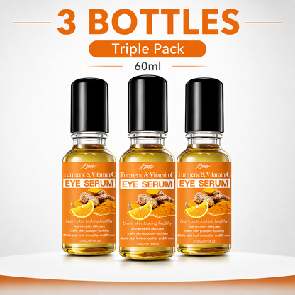 Turmeric Vitamin C Eye Serum – Brighten, Hydrate & Refresh Tired-Looking Eyes