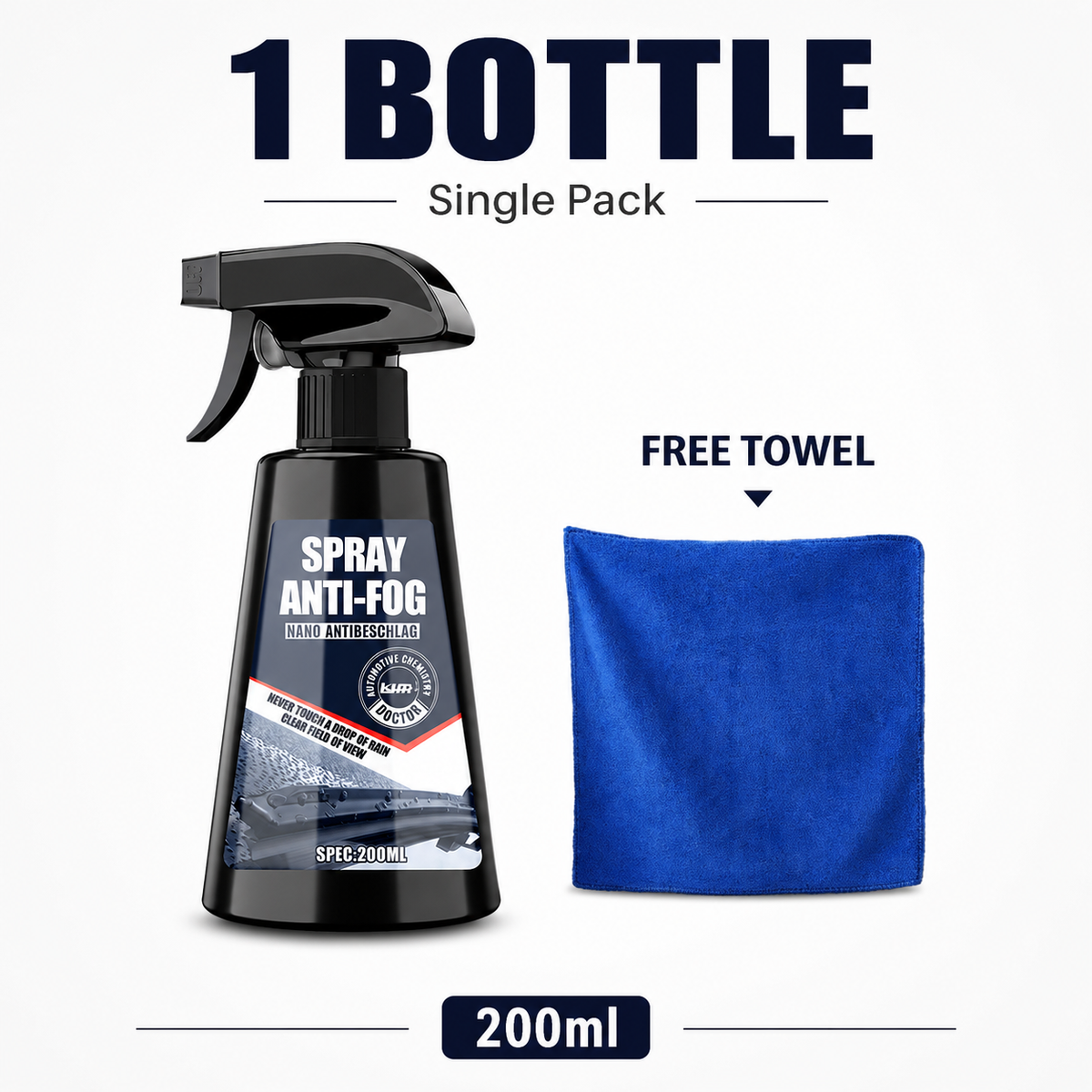 🔥 40% OFF –Long-Lasting Anti-Fog Spray – Clear Vision for Car Windows & Helmets