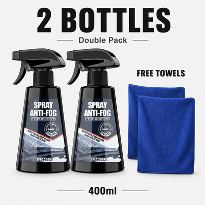 🔥 40% OFF –Long-Lasting Anti-Fog Spray – Clear Vision for Car Windows & Helmets