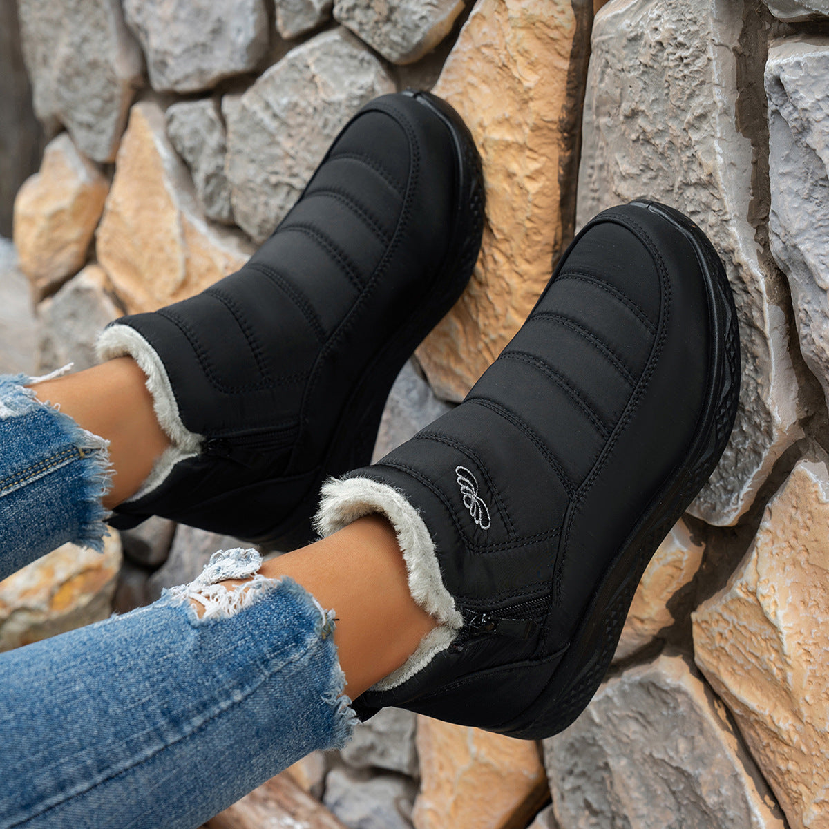🔥LAST DAY: 80% OFF | Limited Time Sale: Women’s Insulated Snow Boots – Waterproof & Fur-Lined