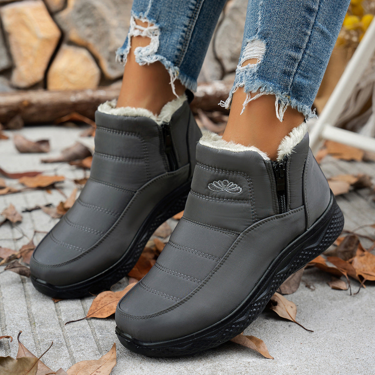🔥LAST DAY: 80% OFF | Limited Time Sale: Women’s Insulated Snow Boots – Waterproof & Fur-Lined
