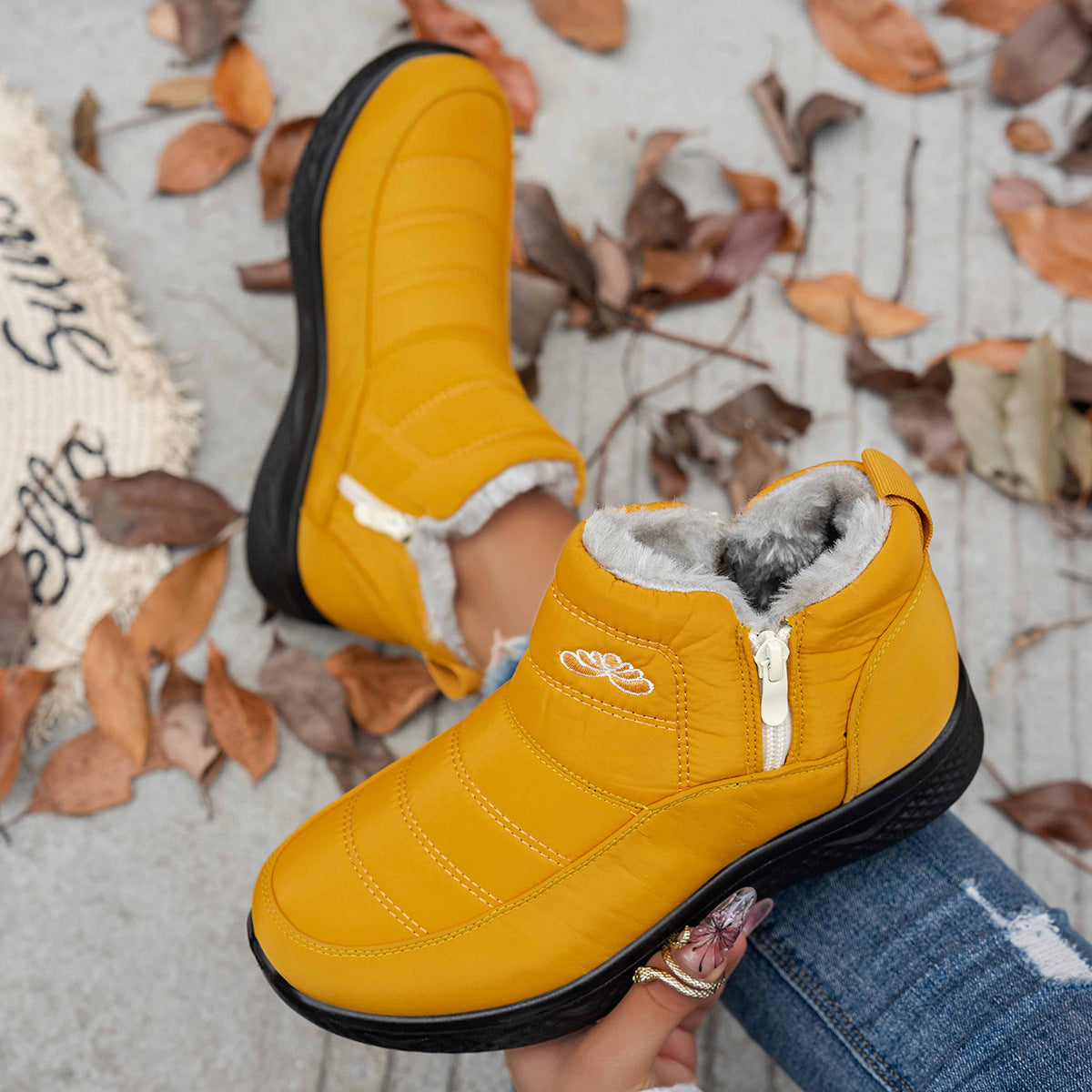 🔥LAST DAY: 80% OFF | Limited Time Sale: Women’s Insulated Snow Boots – Waterproof & Fur-Lined