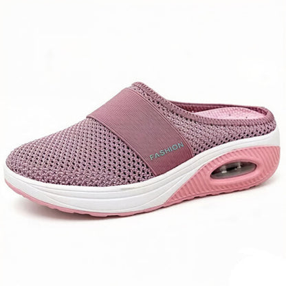 (🔥 LAST DAY SALE-80% OFF🔥) Free shipping-BQODQO® Diabetic Air-Cushion Slip-On Walking Shoes, Orthopedic Diabetic Slippers, with Arch-Support for Women