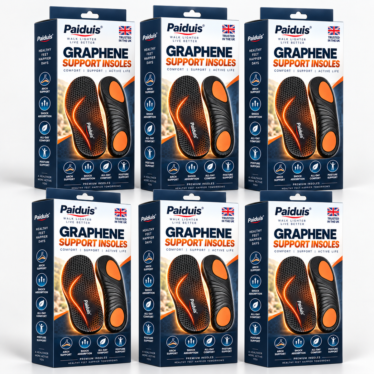 🔥 LAST DAY: 80% OFF | Graphene Slimming Insoles | Weight Management Foot Support
