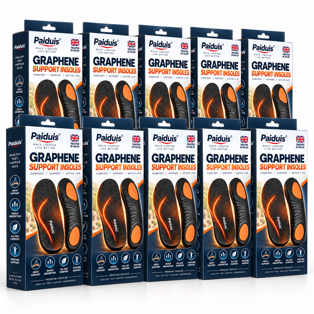 🔥 LAST DAY: 80% OFF | Graphene Slimming Insoles | Weight Management Foot Support