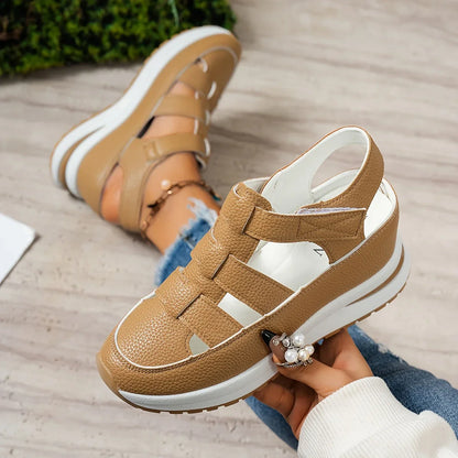 ✨Free Shipping – BQODQO® Women's Sandals with Soft Adjustable Design – Hook & Loop Fastening & Comfortable Fit for Wide and Narrow Feet